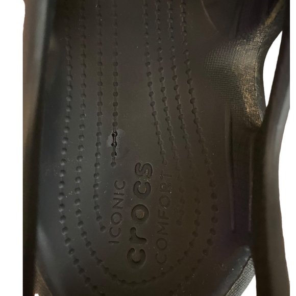 Croc Shoes Men Size 11 Black Swiftwater River Sandal Comfort Outdoors Traction - Picture 7 of 15